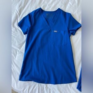 Figs royal blue scrub set
